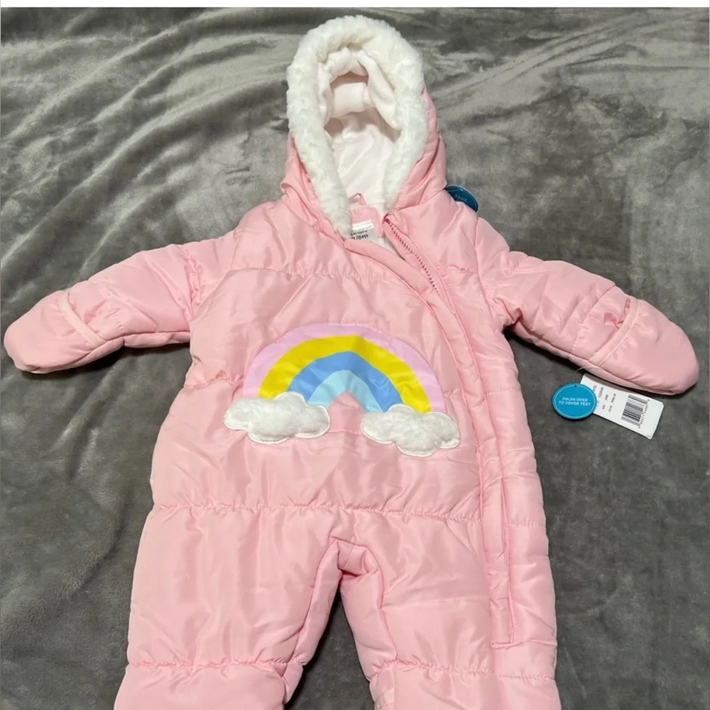 Baby girl Carter's pink pram
